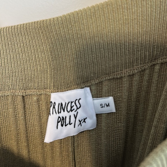 NWOT Princess Polly Women’s Green Knit Pants - Picture 7 of 7